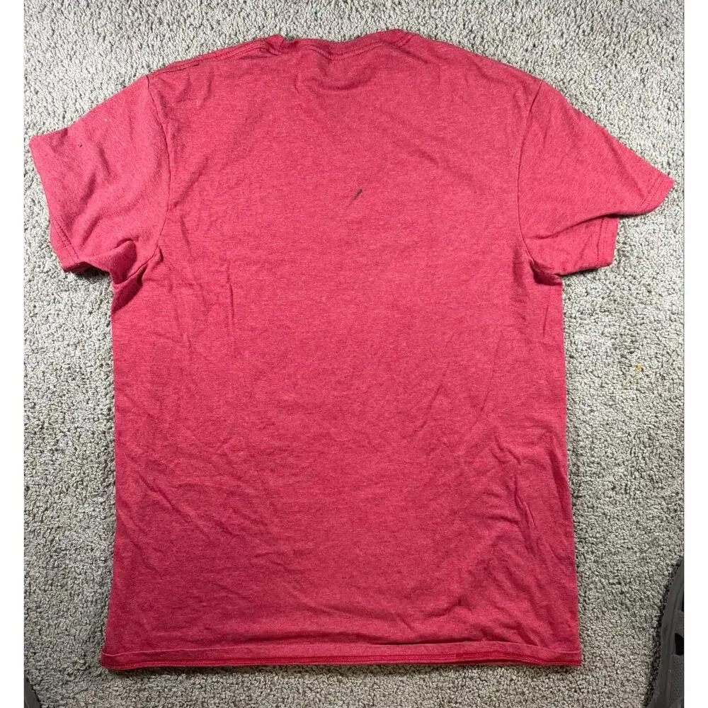 Coca-Cola Enjoy Coke Graphic T-Shirt Red Heather Distressed Logo Men’s Medium